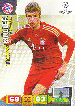 Thomas Muller Bayern Munchen 2011/12 Panini Adrenalyn XL CL #67